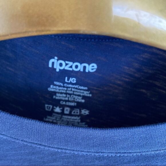 Mens navy large graphic surfboard T shirt - Picture 6 of 6